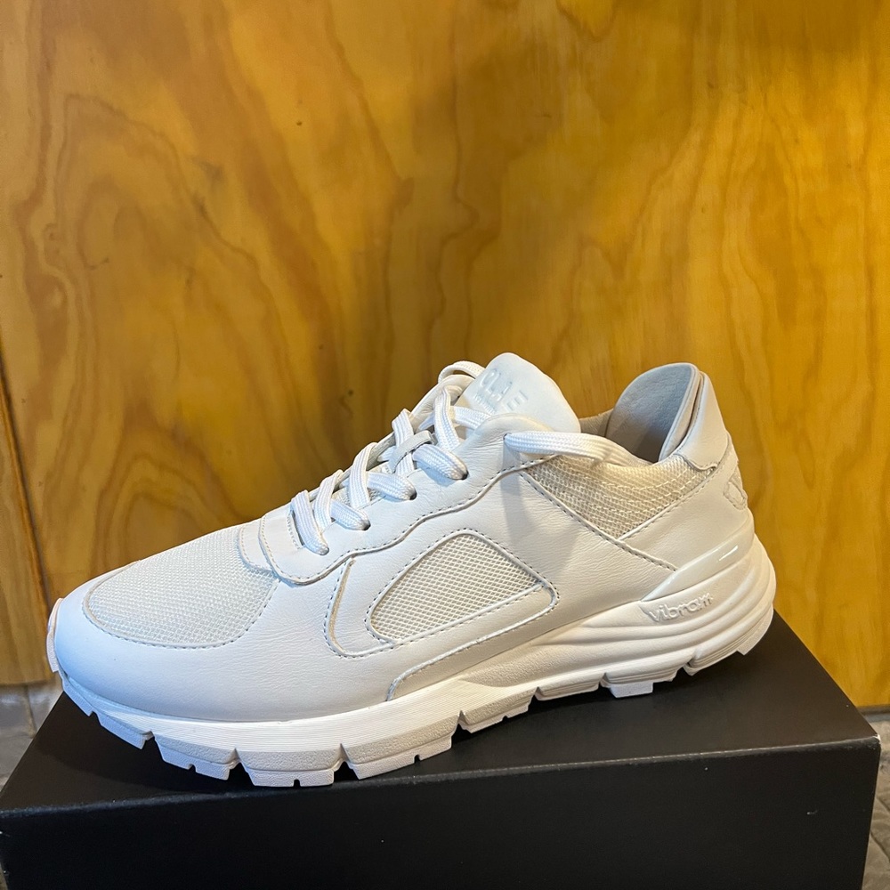 CLAE all white Malone sneaker